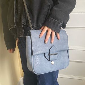Vintage vegan leather crossbody bag